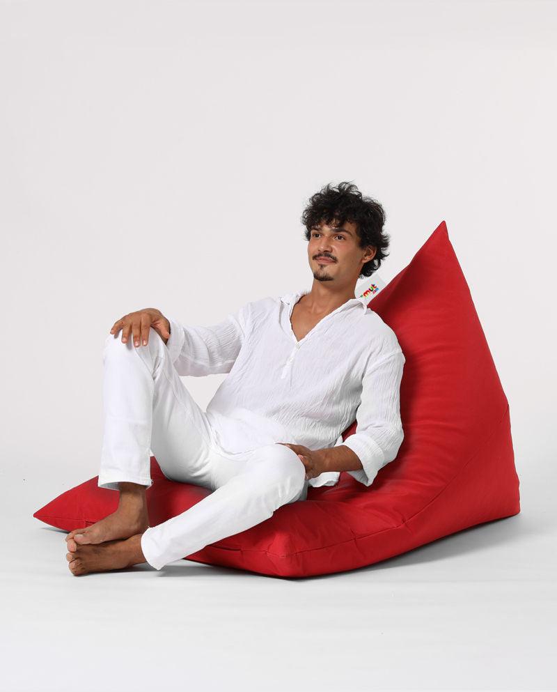 Fotoliu Bean Bag XL, Garden Bean Bag Borini, 145x90x35 cm - Rosu