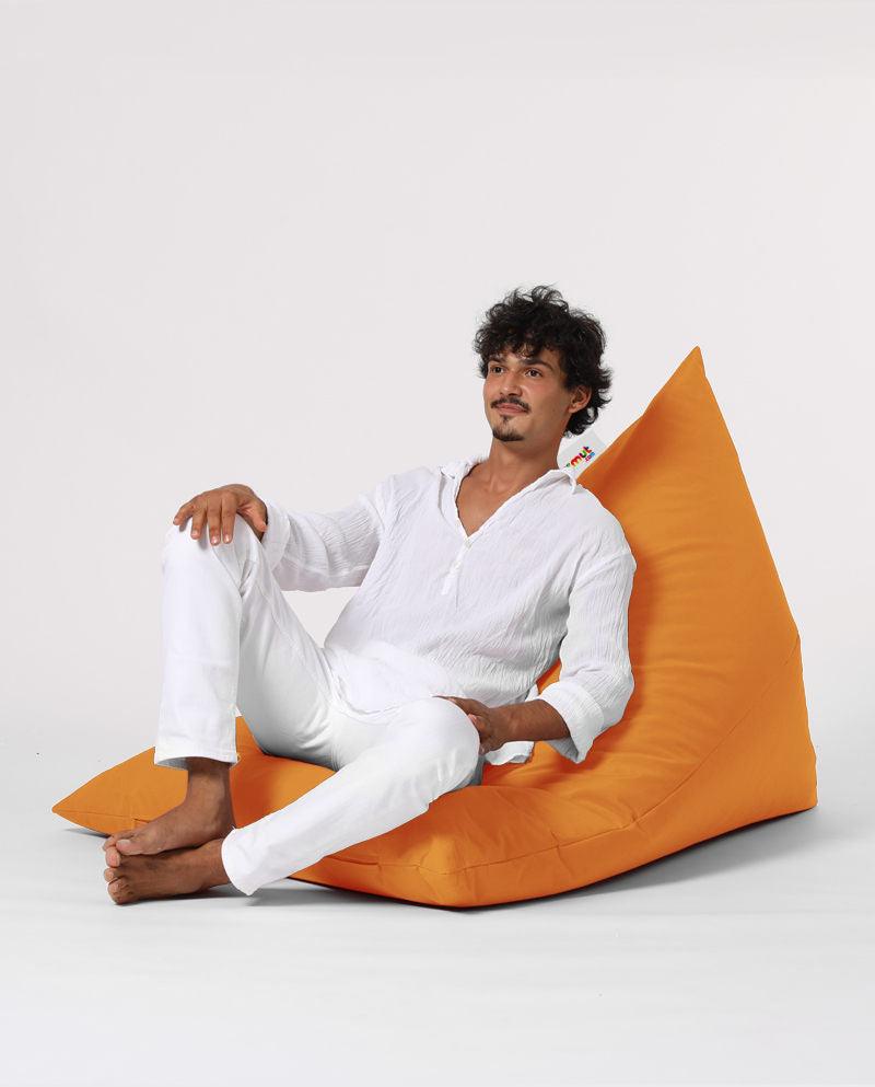 Fotoliu Bean Bag XL, Garden Bean Bag Borini, 145x90x35 cm - Portocaliu