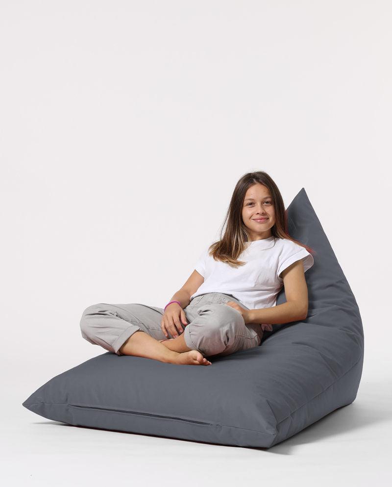 Fotoliu Bean Bag XL, Garden Bean Bag Borini, 145x90x35 cm - Gri inchis