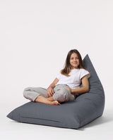 Fotoliu Bean Bag XL, Garden Bean Bag Borini, 145x90x35 cm - Gri inchis