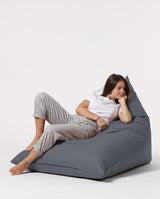 Fotoliu Bean Bag XL, Garden Bean Bag Borini, 145x90x35 cm - Gri inchis