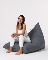 Fotoliu Bean Bag XL, Garden Bean Bag Borini, 145x90x35 cm - Gri inchis