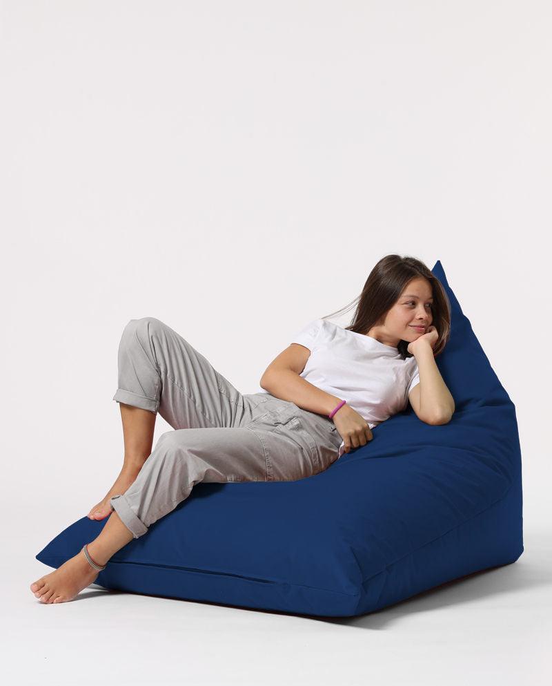 Fotoliu Bean Bag XL, Garden Bean Bag Borini, 145x90x35 cm - Albastru inchis
