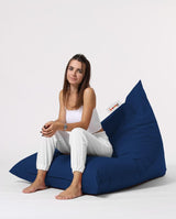 Fotoliu Bean Bag XL, Garden Bean Bag Borini, 145x90x35 cm - Albastru inchis