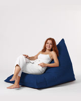 Fotoliu Bean Bag XL, Garden Bean Bag Borini, 145x90x35 cm - Albastru inchis