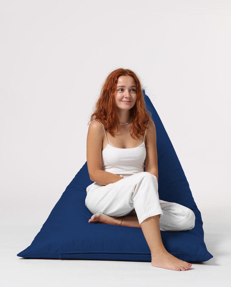 Fotoliu Bean Bag XL, Garden Bean Bag Borini, 145x90x35 cm - Albastru inchis