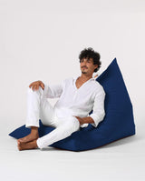 Fotoliu Bean Bag XL, Garden Bean Bag Borini, 145x90x35 cm - Albastru inchis