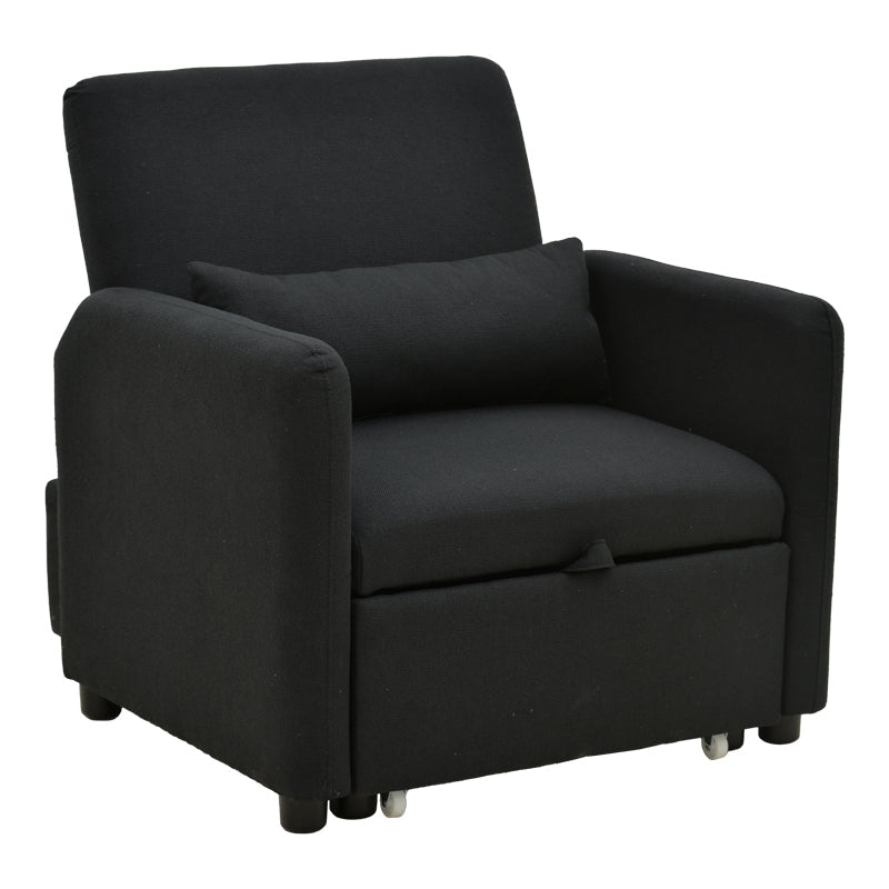 fotoliu-bed Flexa stofă, Gri - Negru, 85x92x84 cm - fotoliu-bed Flexa stofă, Gri - Negru, 85x92x84 cm