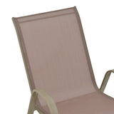 Scaun de gradina Calan, textilena si metal, 54x74x91 cm - Sampanie