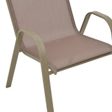 Scaun de gradina Calan, textilena si metal, 54x74x91 cm - Sampanie