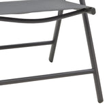 Fotoliu Candor metal antracit si textil, Gri, 65x56x106 cm
