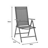 Fotoliu Candor metal antracit si textil, Gri, 65x56x106 cm