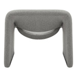 Fotoliu Clous boucle tesatura, Gri, 86x77x74 cm