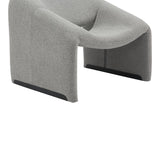 Fotoliu Clous boucle tesatura, Gri, 86x77x74 cm