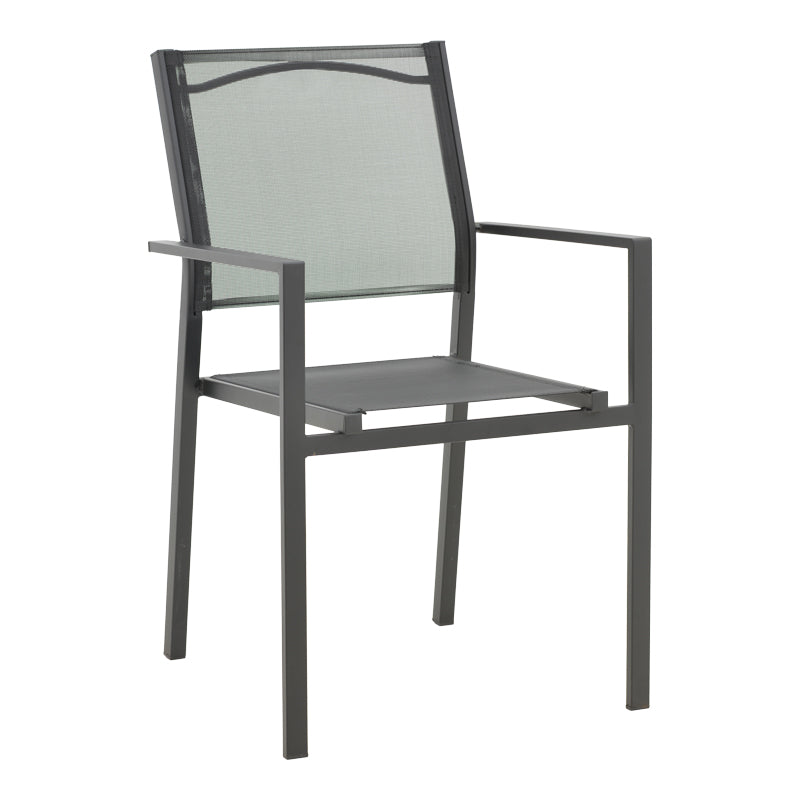 Fotoliu exterior Confidence, metal si textilene, 54x54x86 cm - Fotoliu exterior Confidence, metal si textilene, 54x54x86 cm