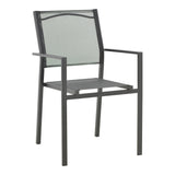 Fotoliu exterior Confidence, metal si textilene, 54x54x86 cm - Fotoliu exterior Confidence, metal si textilene, 54x54x86 cm