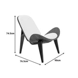 Fotoliu Vilma, Piele PU, 90x77x75 cm - Bej-Nuc