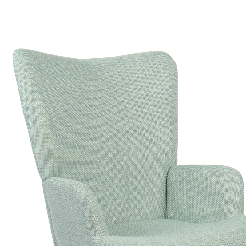 Fotoliu Gerlina, Picioare lemn natural, Diverse culori, 71x64x94 cm - Verde
