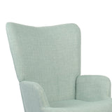 Fotoliu Gerlina, Picioare lemn natural, Diverse culori, 71x64x94 cm - Verde
