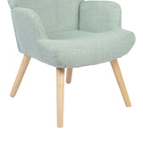 Fotoliu Gerlina, Picioare lemn natural, Diverse culori, 71x64x94 cm - Verde