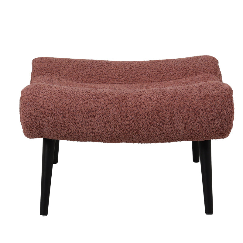 Fotoliu cu taburet Silla, Mar putred, Roz, 97x80x100 cm