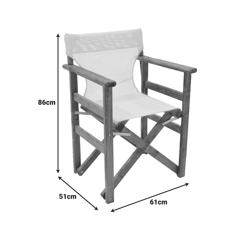 Fotoliu de director cu functie Retto, Lemn de Fag, Material: tesatura Bej, Generoase, 61x51x86 cm