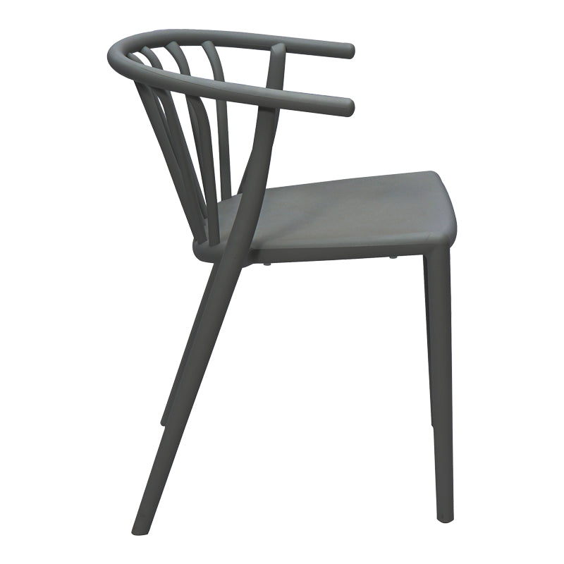 Fotoliu de gradina Armchair, Gri inchis, 55x53x73 cm