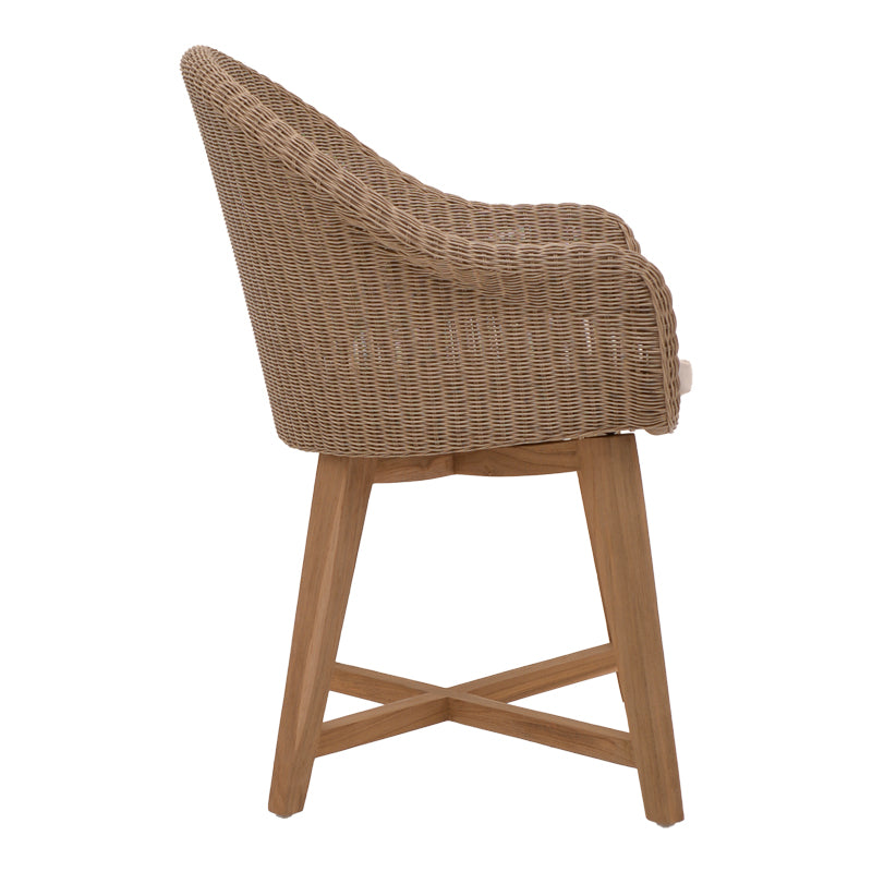Fotoliu de gradina Solso Boho, Natural, 62x58x78 cm, detaliu produs