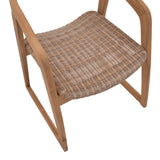 Fotoliu de gradina Somalia Boho, Natural, 57x62x80 cm
