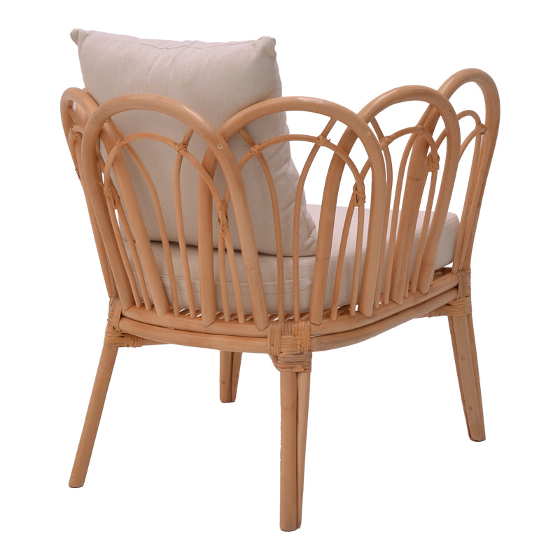 Fotoliu de gradina Tania Boho, Natural, 76x76x76 cm, imagine suplimentara