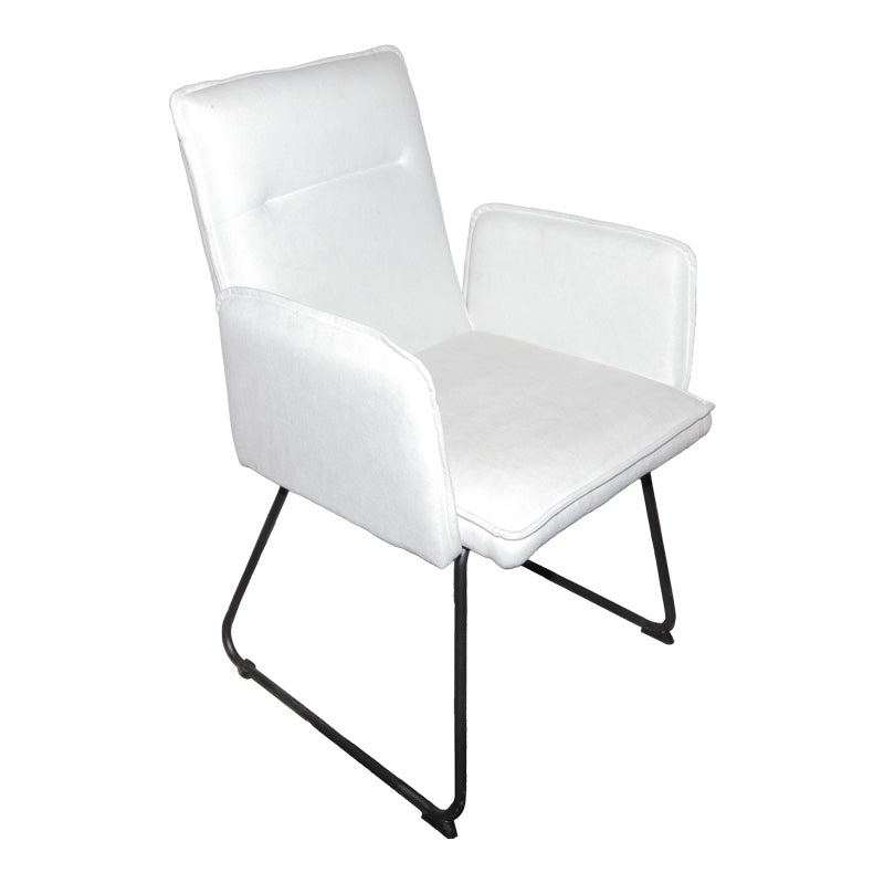 Fotoliu Essential din tesatura bej de metal, negru, 55x59x89 cm