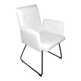 Fotoliu Essential din tesatura bej de metal, negru, 55x59x89 cm