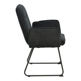 Fotoliu Essential tesatura, neagra, 56x59x89 cm