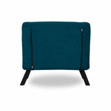 Fotoliu extensibil Handos Single, Gri - Verde Petrol, 67x50x41 cm - Verde Petrol