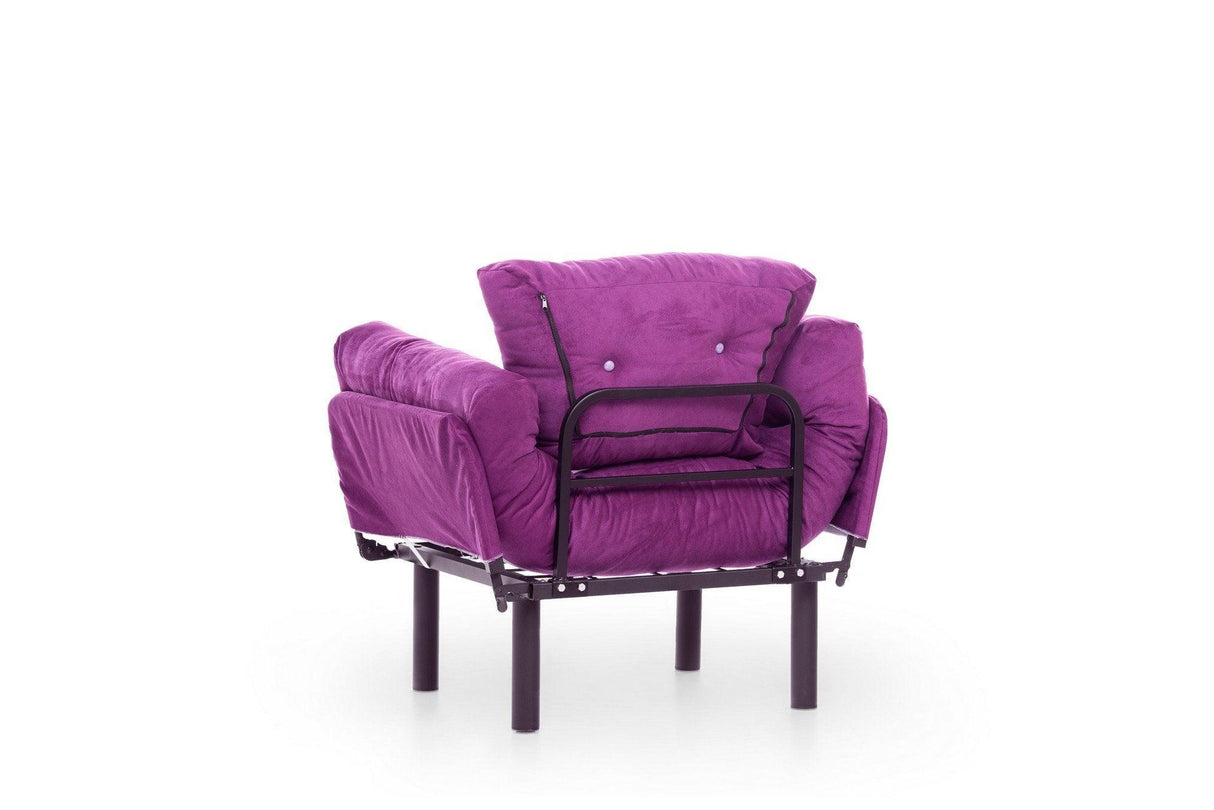 Fotoliu Extensibil Mocca, Violet, 95x70x85 cm