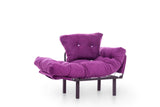 Fotoliu Extensibil Mocca, Violet, 95x70x85 cm