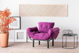 Fotoliu Extensibil Mocca, Violet, 95x70x85 cm