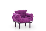 Fotoliu Extensibil Mocca, Violet, 95x70x85 cm