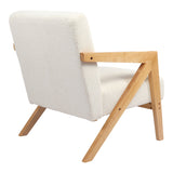 Fotoliu Garifa, Tesatura, 79x75x75 cm - Alb