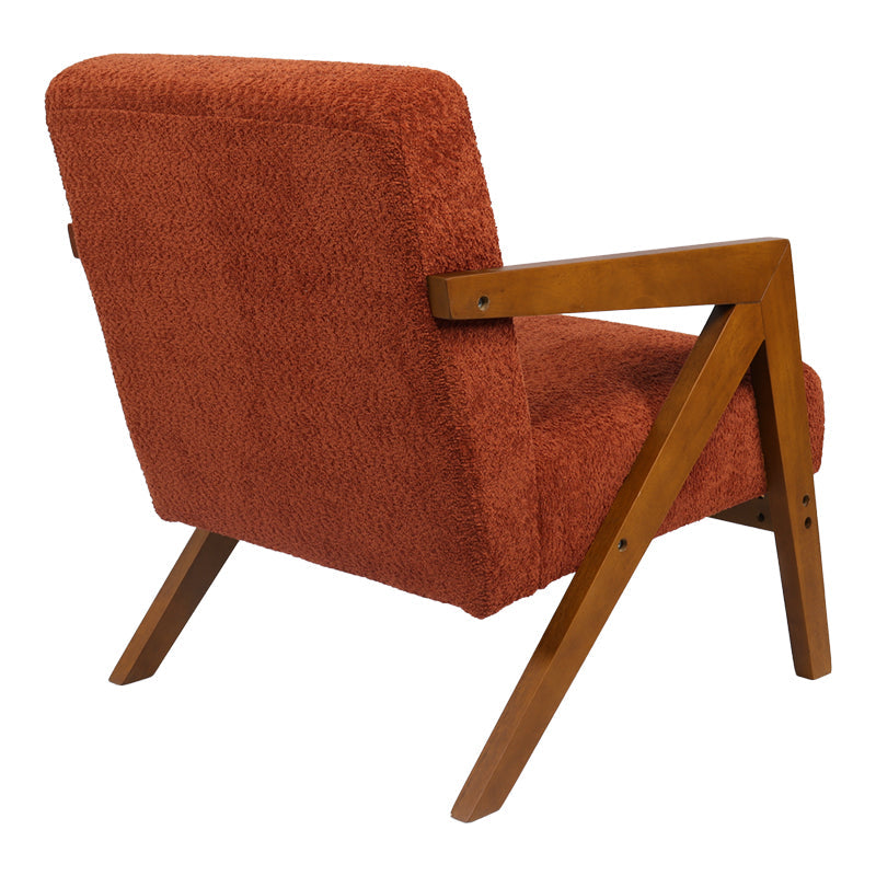 Fotoliu Garifa, Tesatura, 79x75x75 cm - Teracota