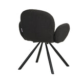 Fotoliu Garzele din teddy, Alb - Gri, 68x66x82 cm - Gri
