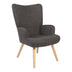 Fotoliu Gerlina, Picioare lemn natural, Diverse culori, 71x64x94 cm - 393-000001