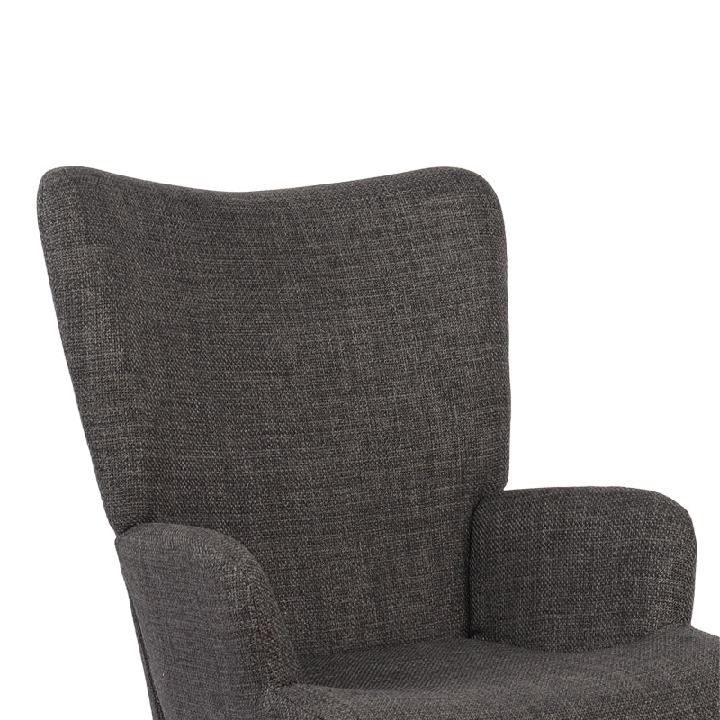 Fotoliu Gerlina, Picioare lemn natural, Diverse culori, 71x64x94 cm - Gri