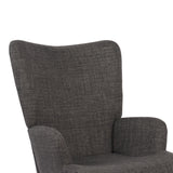 Fotoliu Gerlina, Picioare lemn natural, Diverse culori, 71x64x94 cm - Gri