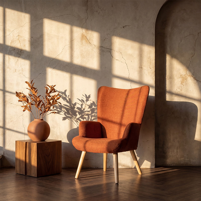 Fotoliu Gerlina, Picioare lemn natural, Diverse culori, 71x64x94 cm - Teracota