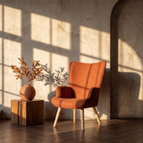 Fotoliu Gerlina, Picioare lemn natural, Diverse culori, 71x64x94 cm - Teracota