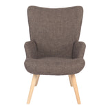 Fotoliu Gerlina, Picioare lemn natural, Diverse culori, 71x64x94 cm - Maro
