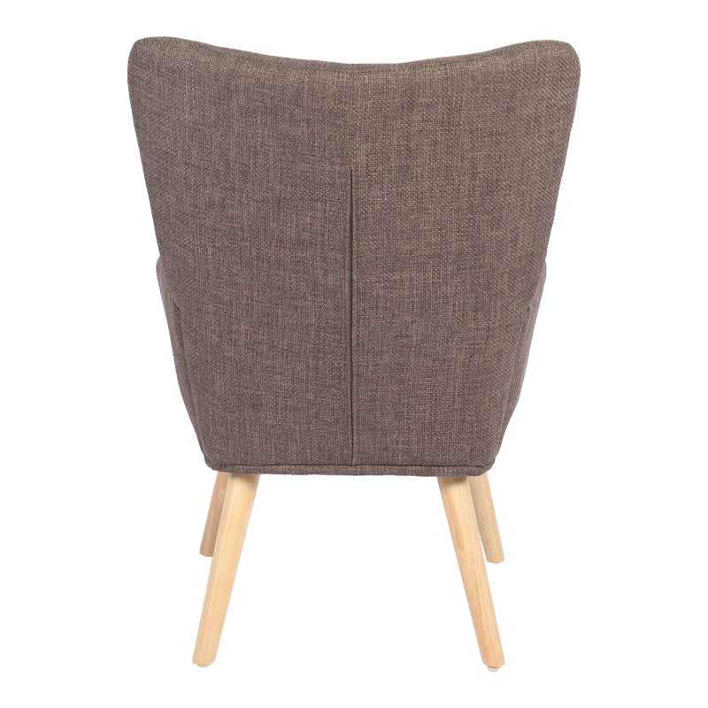 Fotoliu Gerlina, Picioare lemn natural, Diverse culori, 71x64x94 cm - Maro