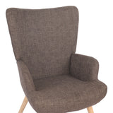 Fotoliu Gerlina, Picioare lemn natural, Diverse culori, 71x64x94 cm - Maro