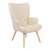 Fotoliu Gerlina, Picioare lemn natural, Diverse culori, 71x64x94 cm - 393-000003